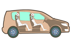 Manichini per i crash test