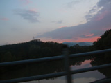 Strada al tramonto